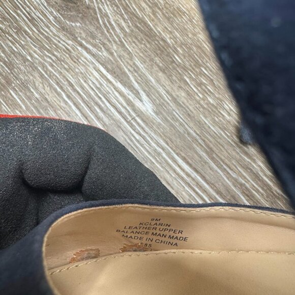 Calvin Klein Larin Blue Suede Pointed Toe Sling Back Heels Women's Size 9 - Picture 5 of 7